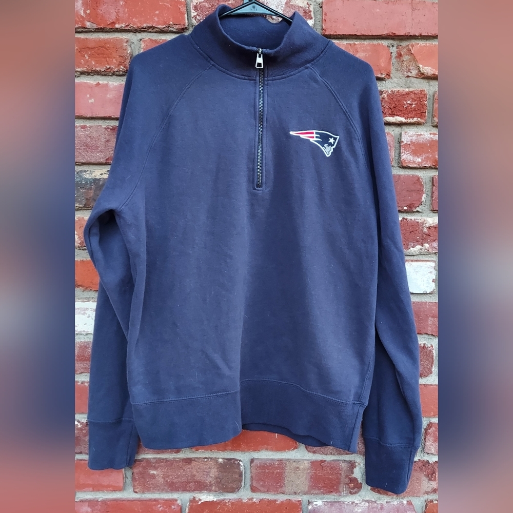 New England Patriots Quarter Zip Pull Over